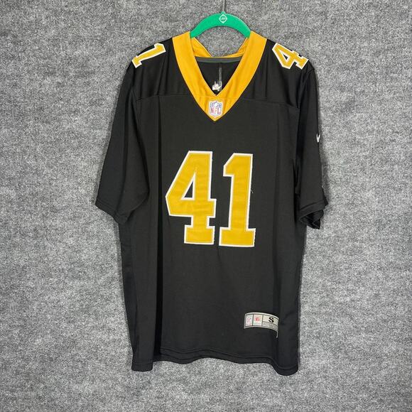 Nike NFL New Orleans Saints Jersey Mens Small Black Alvin Kamara #41 Football - Picture 2 of 7